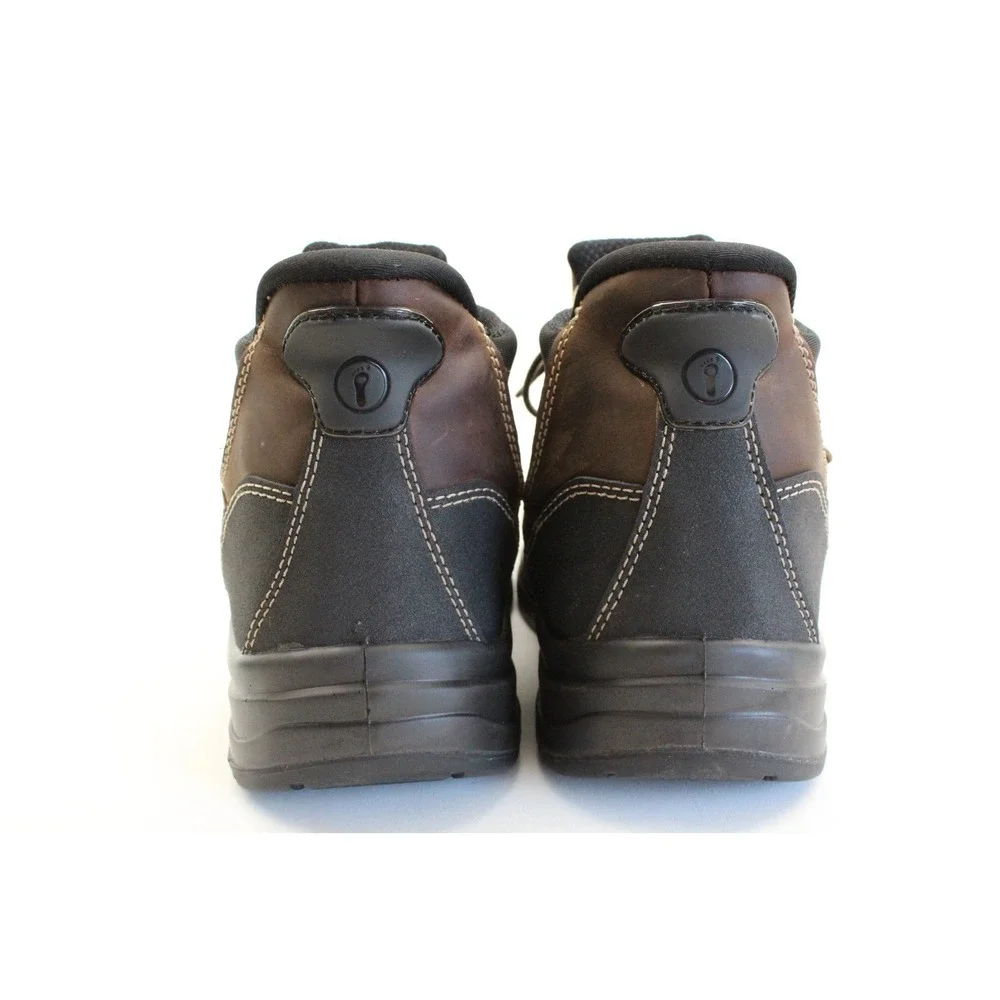 Orthofeet Men's 10 US Hands Free Safety Composite‎ Toe Brown Work Boots 40802-D